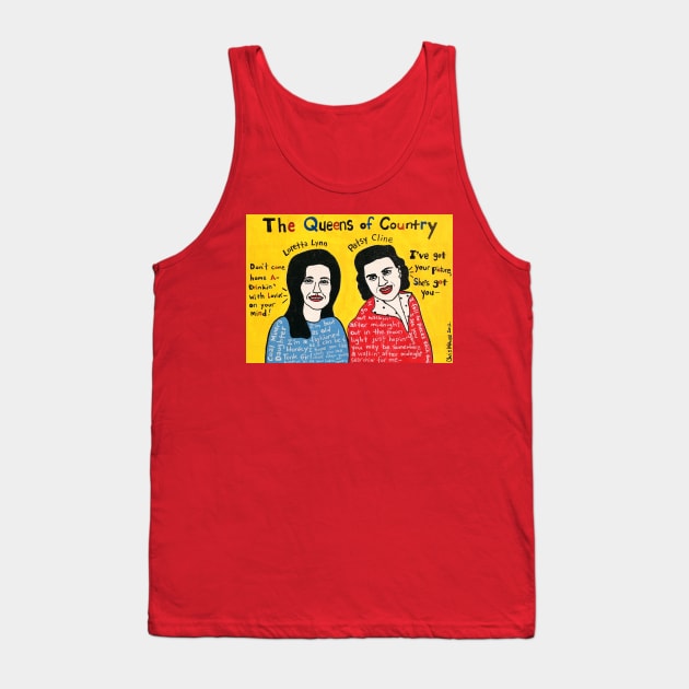 Queens of Country Tank Top by krusefolkart